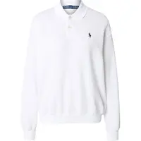 Ralph Lauren para mujer. 211965097002 Jersey tipo polo de felpa ligera blanco (M), Casual, Algodón, Manga larga, outl