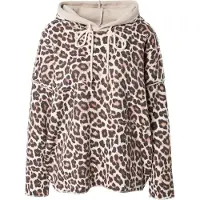 Zwillingsherz Sudadera 'Leo' beige / marrón / negro