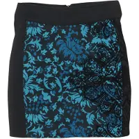 KOROSHI Falda navy / azul claro