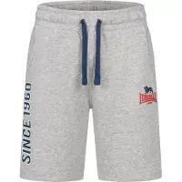 Lonsdale Pantalón deportivo azul oscuro / gris moteado / rojo