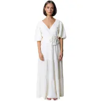 Colourful Rebel Dewi Knitted Structure Smock Maxi Skirt Off White Talla: L | Faldas Maxi Outlet | Mujer | Blanco