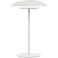 Newgarden Lámpara de mesa Sardinia 30, color blanco, con batería recargable