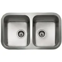 Teka BE 2C 780, Fregadero encimera, Rectangular, Acero inoxidable, Acero inoxidable, 2 cubetas, 400 x 340 mm