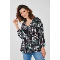 DIDI Blouse Idyllic Black With Secret Dot Print Talla: 38 | Blusas Outlet | Mujer | Negro