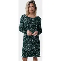 Colourful Rebel Tina Sequins Straight Dress Ls Scarab Green Talla: XS | Mini Vestidos Outlet | Mujer | Verde