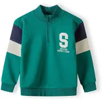 MINOTI Sudadera marino / verde oscuro / blanco
