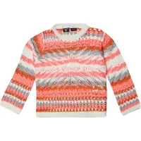KOROSHI Jersey gris / naranja / coral / blanco