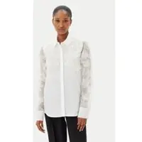 French Connection Camden 3d Floral Shirt Summer White Talla: 6 | Blusas Outlet | Mujer | Blanco