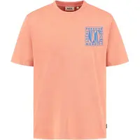 Shiwi Finn Relaxed T-shirt Paradise Block Orange Coral Talla: S | Pantalones Cortos Outlet | Hombre | Naranja