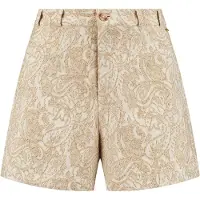 Shiwi Mae Shorts Paisley Jacquard White Paisley Jacquard Talla: XL | Pantalones Cortos Outlet | Mujer | Blanco