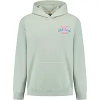 Shiwi Zac Relaxed Fit Hood Sweat Paradise Green Seafoam Talla: S | Sudaderas con Capucha Outlet | Hombre | Verde