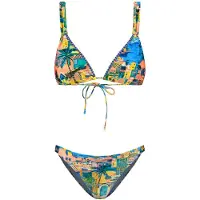 Shiwi Bikini azul / amarillo oscuro / verde / coral