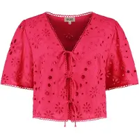 Shiwi Imke Top Paisley Broderie Red Paisley Broderie Talla: XS | Mini Faldas Outlet | Mujer | Rojo
