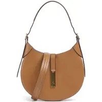 Ralph Lauren para mujer. 428944017002 Bolso Polo ID de piel beige (OSFA), Casual, outlet 2026.