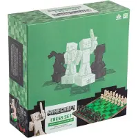 Noble Collection Juego De Mesa De Ajedrez De Minecraft: Héroes Del Overworld Contra Turbas Hostiles