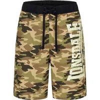 Lonsdale Bermudas beige / marrón claro / verde / negro / blanco