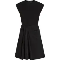 Karl Lagerfeld Fabric Mix Dress Black Talla: L | Mini Vestidos Outlet | Mujer | Negro