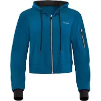 Winshape Sudadera con cremallera 'J009C' azul / blanco