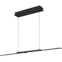 HELL Lámpara colgante LED «More», color antracita, longitud 120 cm, metal
