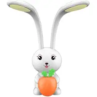Maxcom Charlie, lámpara de escritorio LED con luz nocturna, color blanco