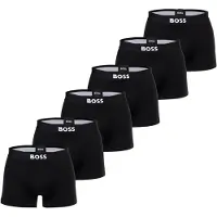 BOSS Calzoncillo boxer negro / blanco