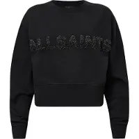 AllSaints Separo Pearl Sweat Black Talla: L | Sudaderas con Capucha Outlet | Mujer | Blanco
