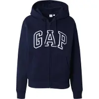 Gap Sudadera con cremallera 'HERITAGE' navy / blanco