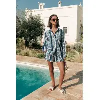 Colourful Rebel Sensa Palm Ruffle Short Bright Blue Talla: XS | Calzoncillos Outlet | Mujer | Azul