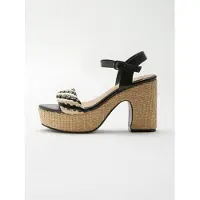 KOROSHI Sandalias negro / offwhite