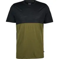 Stoic - MerinoChill MMXX. Göteborg Colorblock Tee - Camiseta de merino size 4XL, oliva/negro