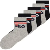 FILA Calcetines gris moteado / rojo / negro / blanco