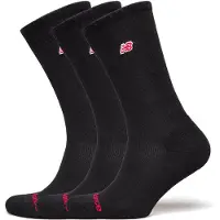 New Balance Unisex Patch Logo Crew 3 Pack Black Talla: XL | Accesorios Deportivos Outlet | Unisex | Negro