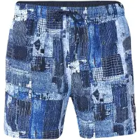 KOROSHI Bermudas azul / marino / azul claro / blanco