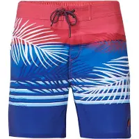 KOROSHI Bermudas azul / navy / rojo sangre / blanco