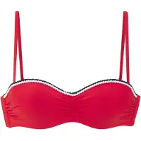 s.Oliver Top de bikini rojo / negro / blanco