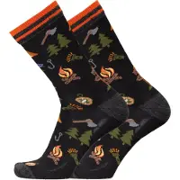 UphillSport - Lifestyle Merino L3 Camping Crew - Calcetines multifuncionales size 43-46, negro