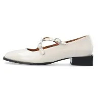 Bianco Bailarinas con hebilla blanco