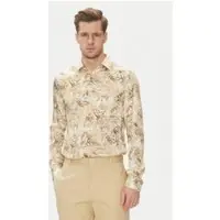 Guess Marciano By Benny New Collar Pau Ecru Sand Foliage Pr Talla: 38 | Manga Larga Outlet | Hombre | Marrón