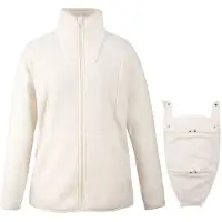 Mamalila - Women's Fleece-Tragejacke Basel - Forro polar size M, blanco