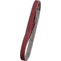 Kwb Cintas de lija de 13x457 mm, fabricadas con corindón de alta calidad, grano 60, adhesivo especial y tejido de algodón flexible, para el desbaste grueso de madera y metal