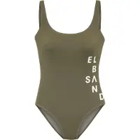 Elbsand Traje de baño oliva / blanco