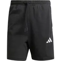 Adidas Pantalón deportivo 'Essentials 3-Stripes Single Jersey Shorts' negro / blanco