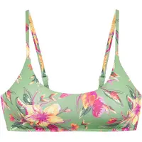 LASCANA Top de bikini 'Malia' amarillo / verde / verde claro / rosa