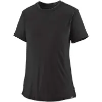 Patagonia - Women's Cap Cool Merino Shirt - Camiseta de merino size S, negro