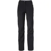 Vaude - Women's Farley Stretch Capri T-Zip Pants III - Pantalones desmontables size 48 - Long, negro