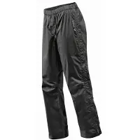 Vaude - Women's Fluid Full-Zip Pants S/S - Pantalones impermeables size 48 - Short, negro