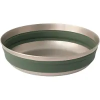 Sea to Summit - Detour Stainless Steel Collapsible Bowl - Bol size Medium, gris/oliva