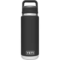 Yeti Coolers - Rambler Bottle Chug Cap - Botella térmica size 769 ml, negro/gris