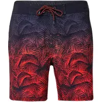 KOROSHI Bermudas marino / navy / orquidea / rojo