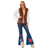 Atosa Disfraz De Mujer Hippie
